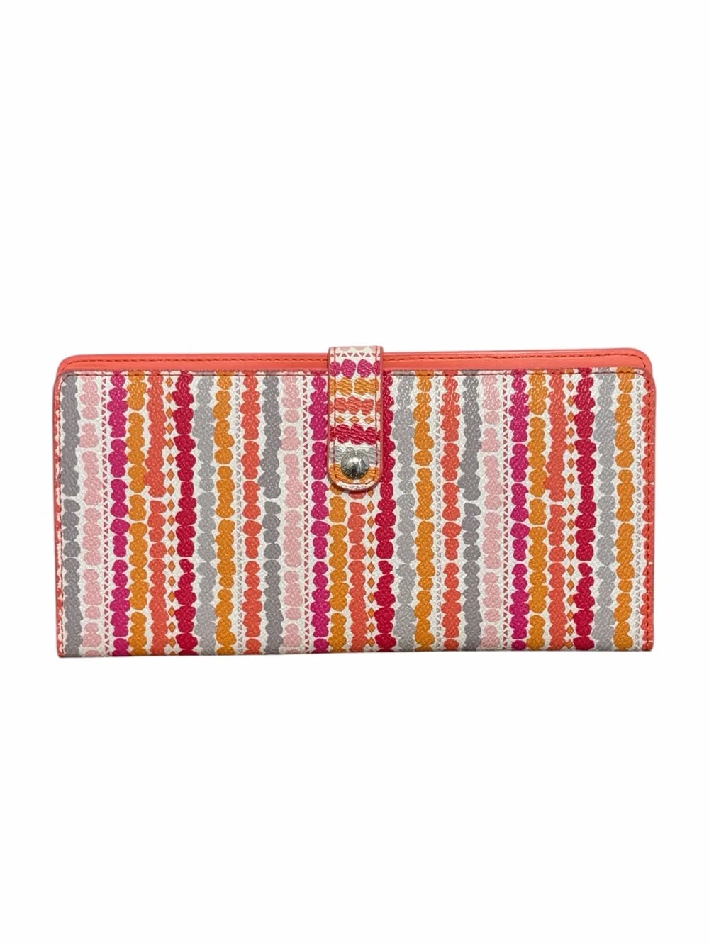 Vera Bradley Confetti Stripe Slim Travel Passport Organizer Bifold Wallet - NWOT